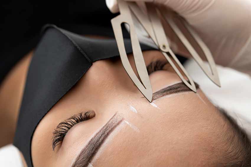 Задачи разметки бровей