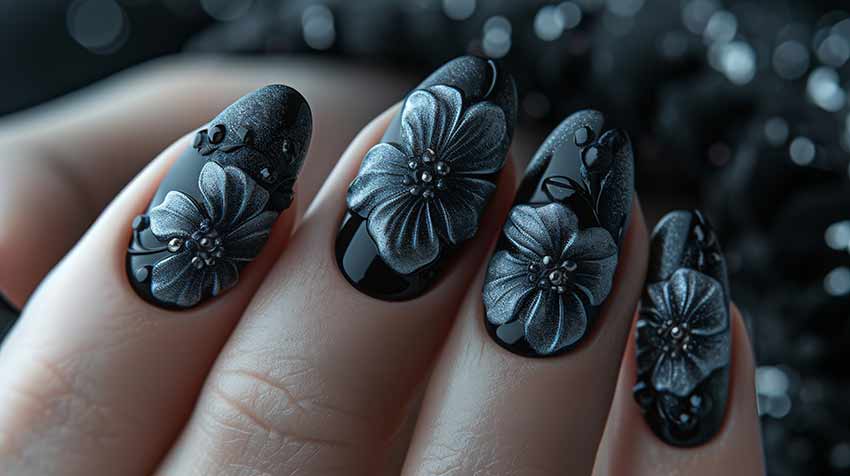 Модные цвета темного маникюра