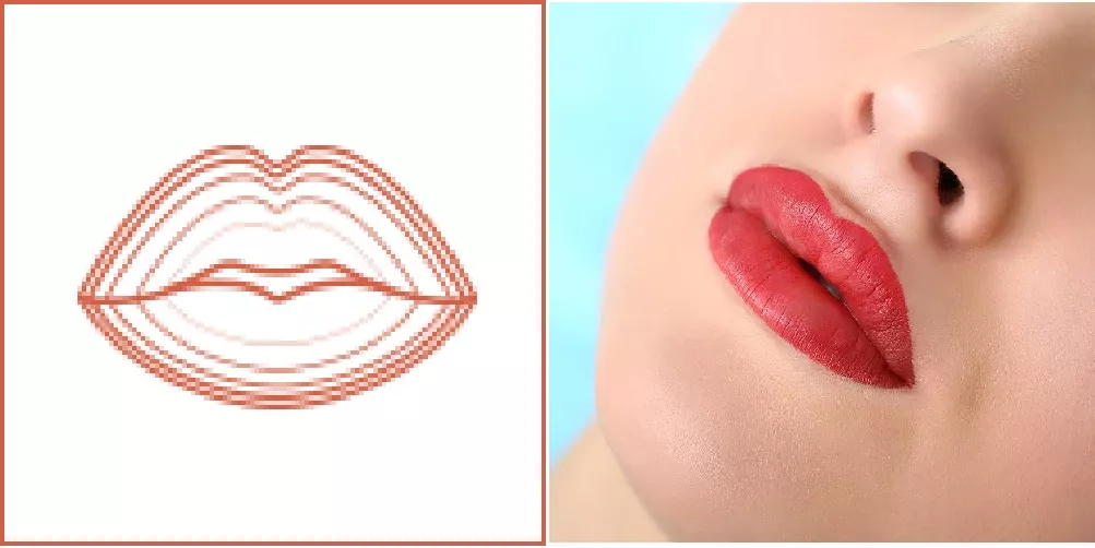 Lip tattoo techniques