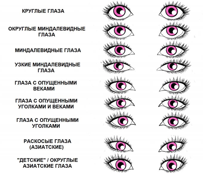 Как подобрать форму наращивания ресниц по лицу