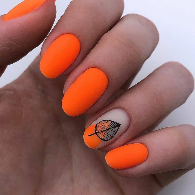Матовый оранжевый дизайн