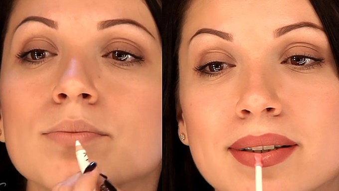 3 варианта увеличения губ при помощи макияжа