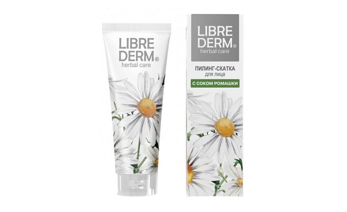 Российский пилинг для лица LIBREDERM с ромашкой