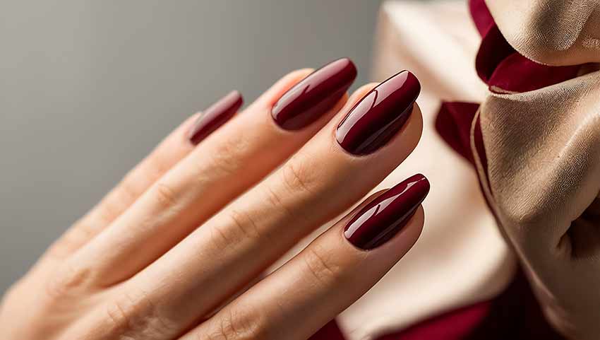 Модные цвета темного маникюра