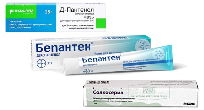 Аптечные препараты для ухода за микроблейдингом бровей