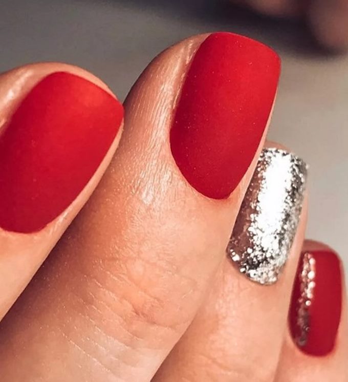 красно-золотой маникюр красно-золотой маникюр