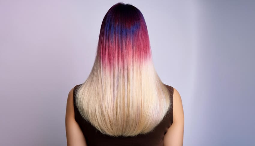 Двухцветное окрашивание Двухцветное окрашивание